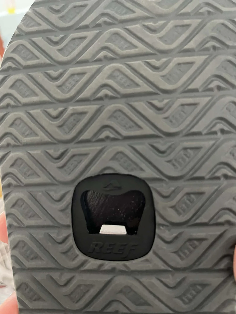 Reef Black Men's Cushioned Flip Flops